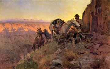Cuando las sombras insinúan la muerte del estadounidense del oeste Charles Marion Russell Pinturas al óleo